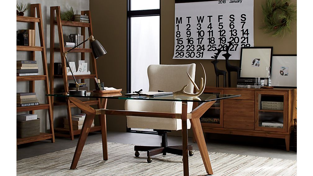 Strut Bourbon 70" Work Table Crate and Barrel