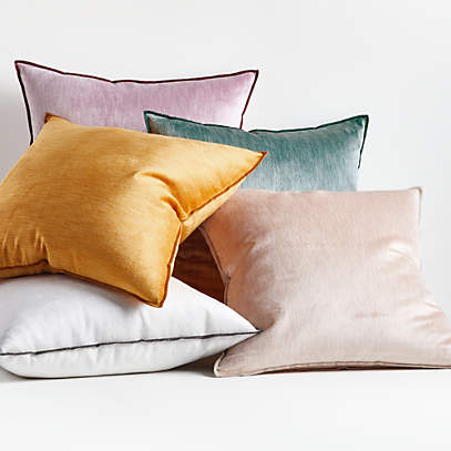 crate and barrel pillows and throws