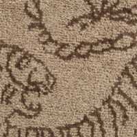 Sumatra Wool Tiger Handwoven Brown Rug Swatch 12"x18"
