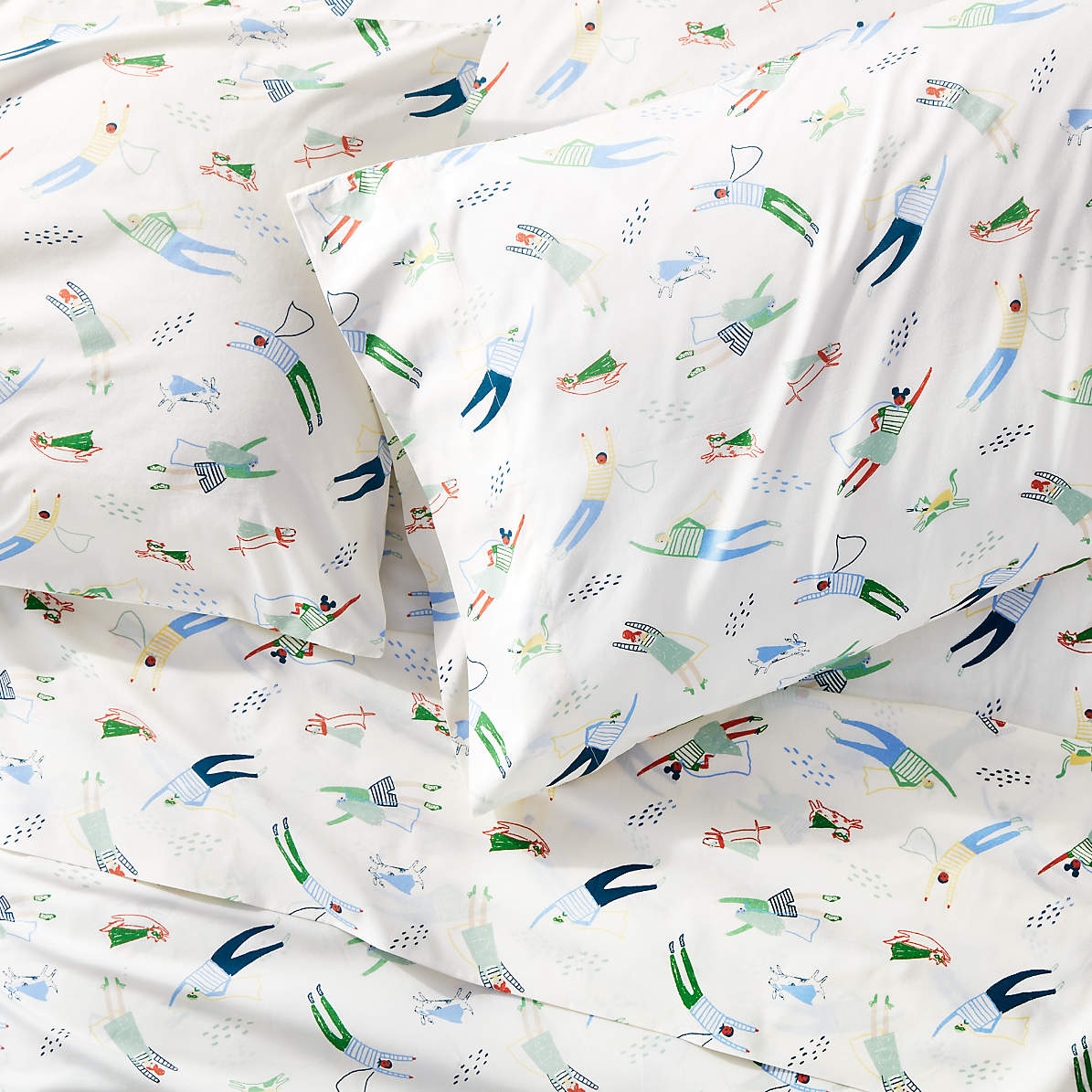 Organic Superhero Sheet Set Crate And Barrel