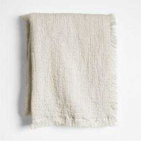 Image of Supersoft Organic Cotton Gauze Stone Tan Baby Stroller Blanket