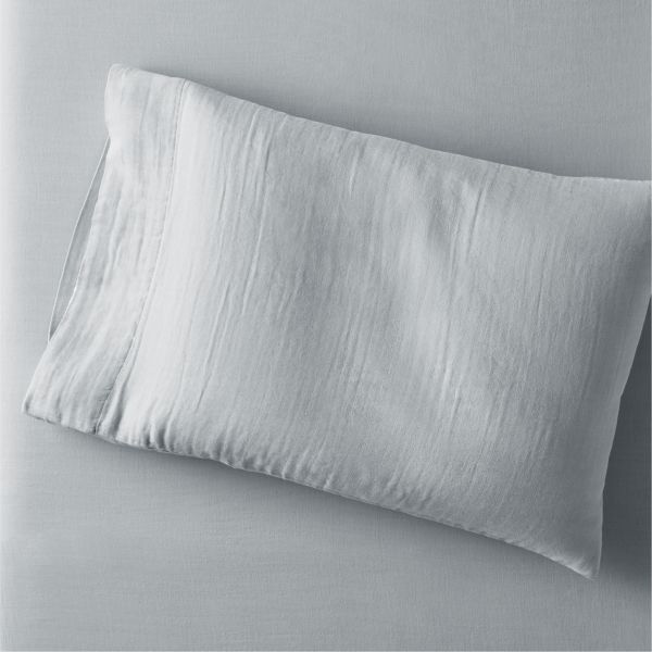 Supersoft Kids Mist Blue Organic Cotton Gauze Pillowcase