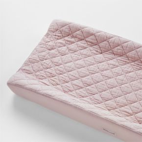 Image of Supersoft Lilac Rose Organic Cotton Gauze Baby Changing Pad Cover