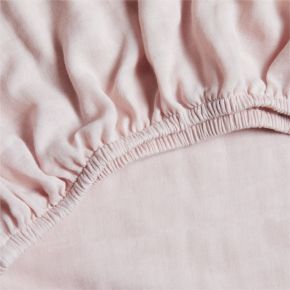 Image of Supersoft Lilac Rose 100% Organic Cotton Gauze Baby Crib Fitted Sheet