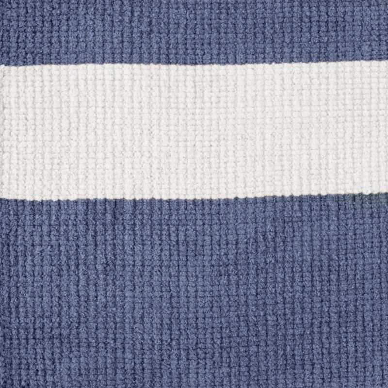 Barcode Blue Striped Rug Swatch | Crate and Barrel