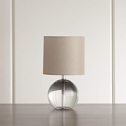crystal globe table lamp