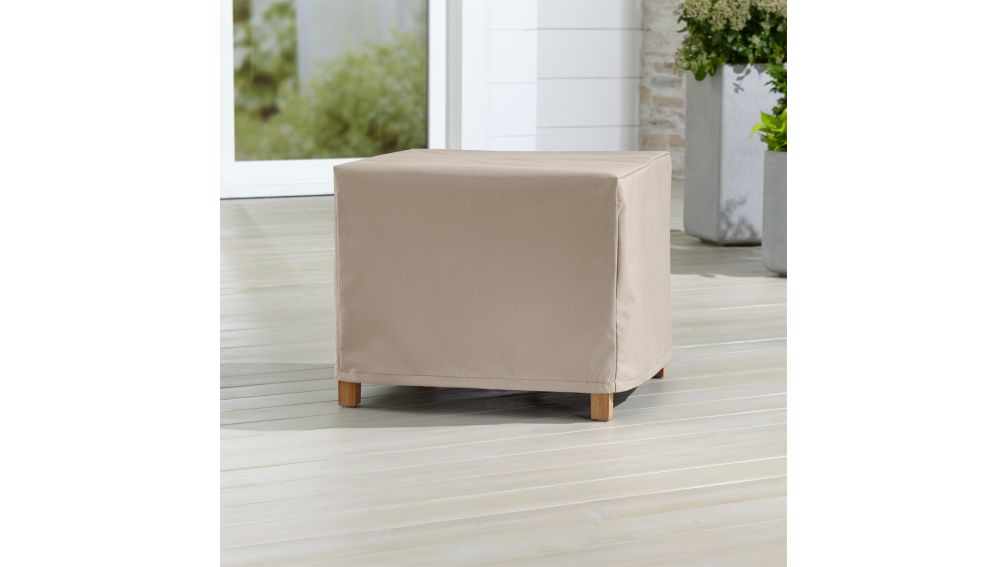 Outdoor Square Side Table Cover + Reviews Crate and Barrel