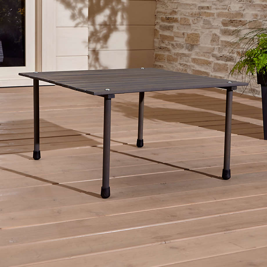 low portable picnic table in a bag