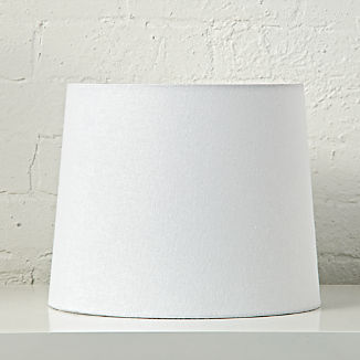 White Lamp Shades Crate And Barrel Mix And Match White Table Lamp Shade