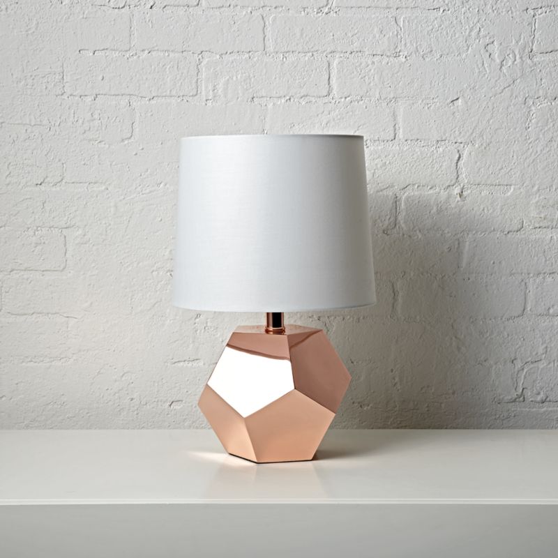 rose gold task lamp