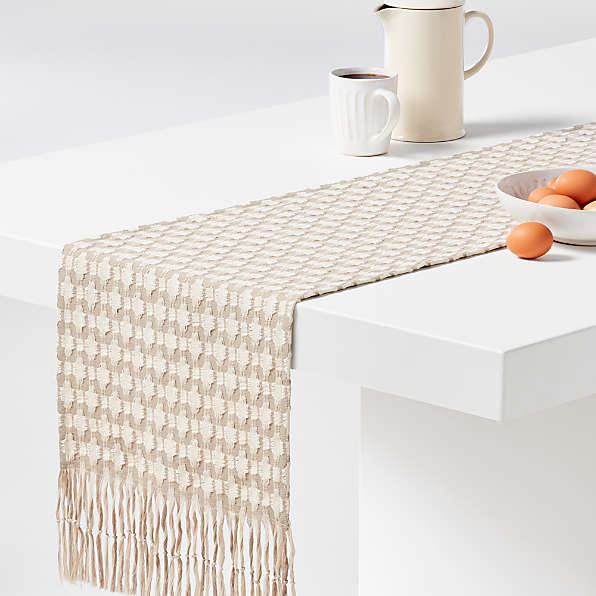 Table Runners Linen Cotton Polyester Crate And Barrel