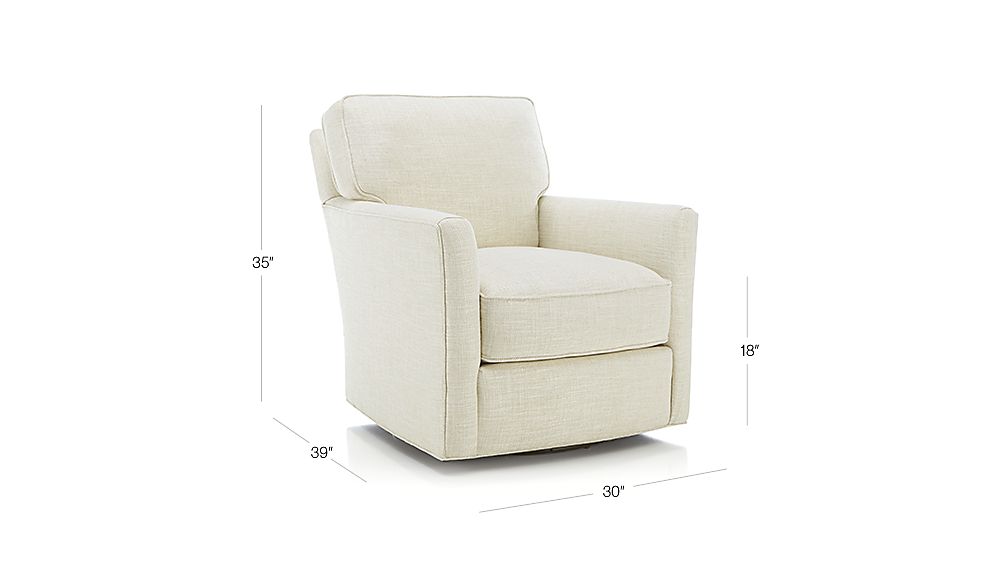 Talia Swivel Chair Crate and Barrel