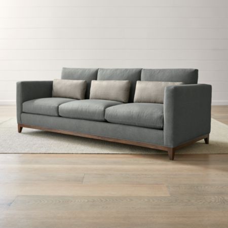 Taraval 3 Seat Oak Wood Base Sofa