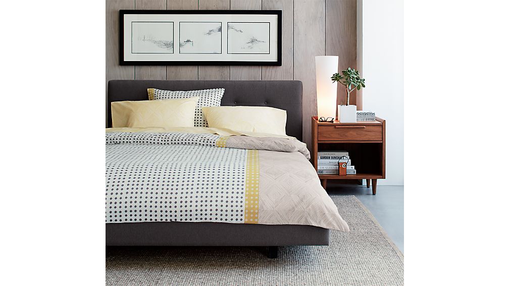 Tate Upholstered California King Bed Crate and Barrel