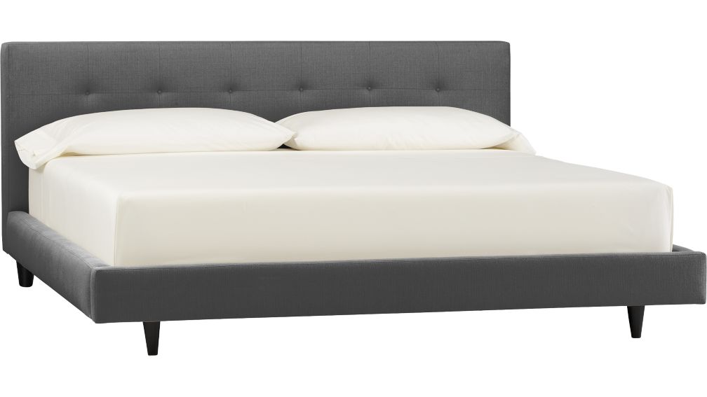 Tate California King Upholstered Bed 38" in Beds & Headboards + Reviews