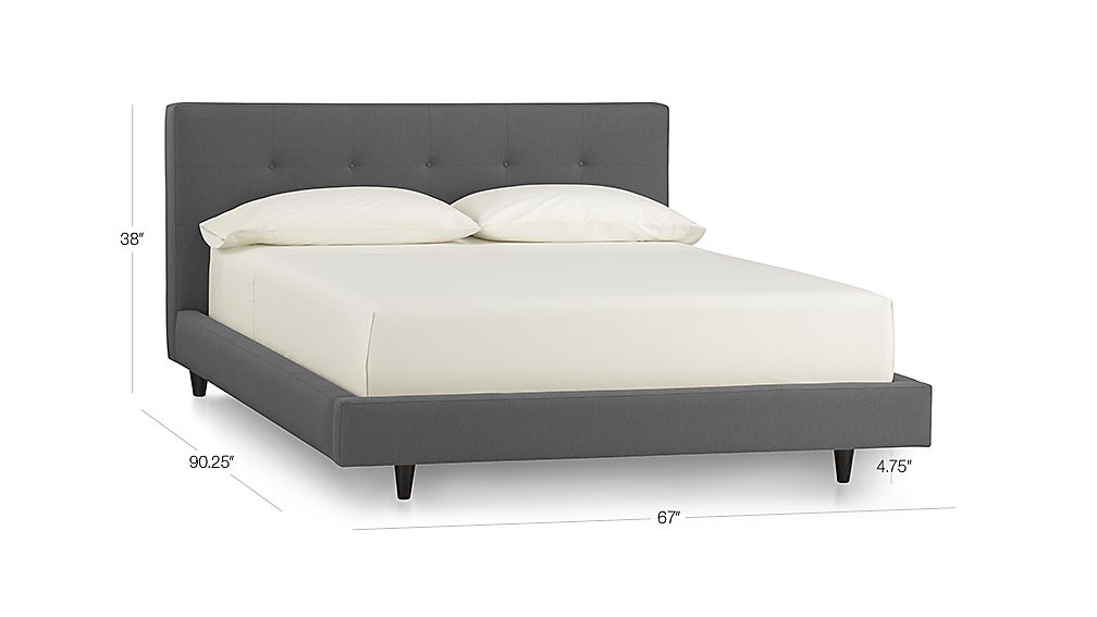 Tate Upholstered Queen Bed Crate and Barrel