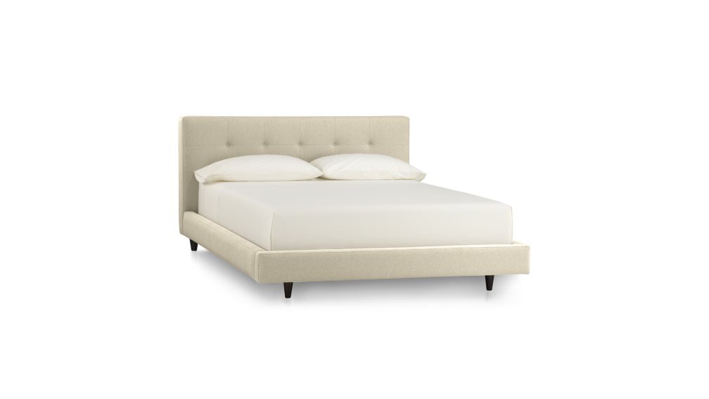 Tate Queen Upholstered Bed 38" in Beds & Headboards + Reviews Crate