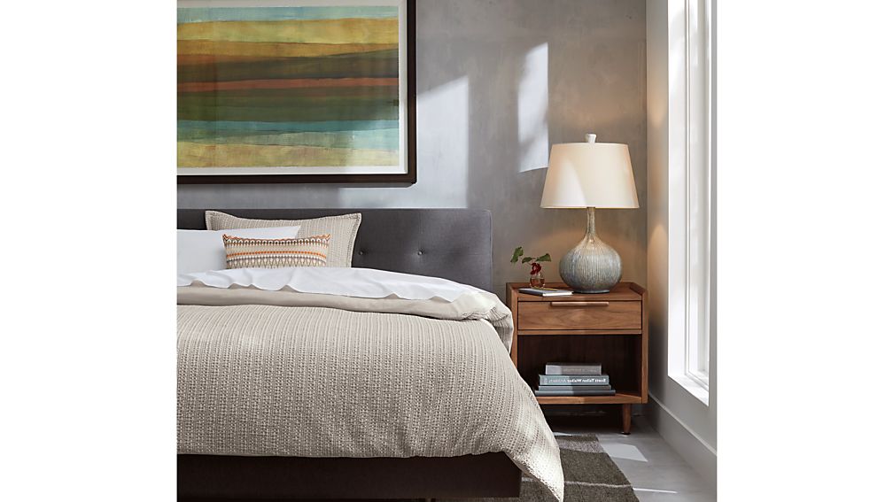 Tate Upholstered Queen Bed Crate and Barrel