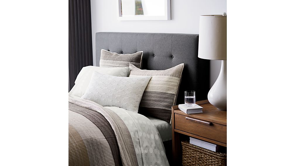 Tate Upholstered Bed | Crate and Barrel