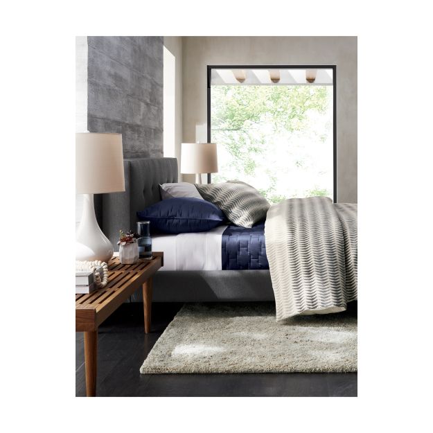 10x14 Parker Neutral Wool Shag Rug Crate and Barrel