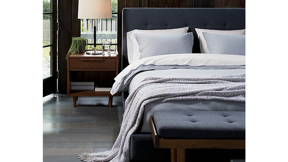 Tate Upholstered California King Bed Crate and Barrel