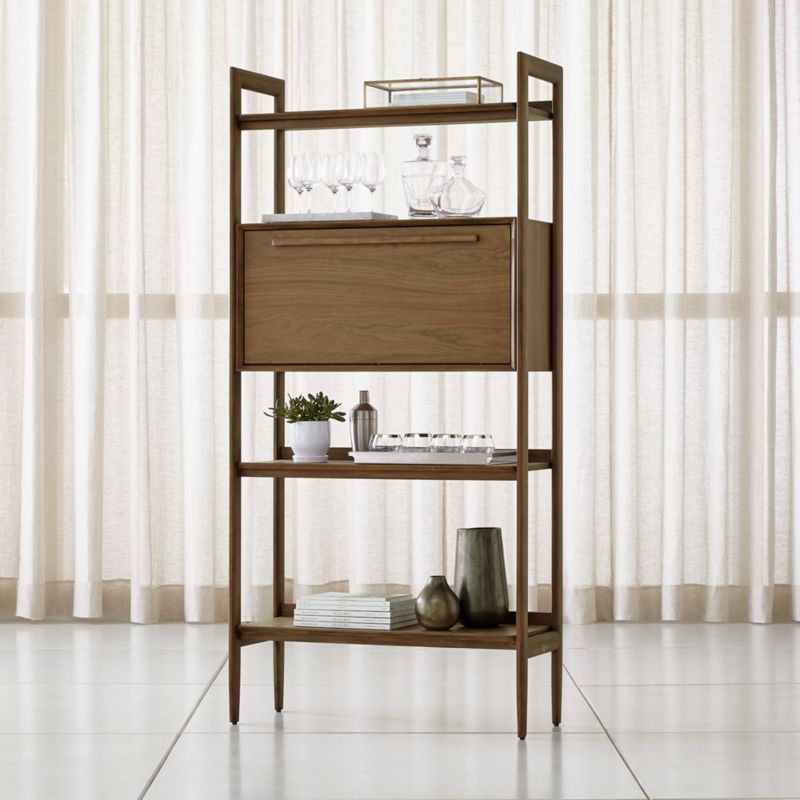 Tate Bookcase Bar + Reviews Crate and Barrel