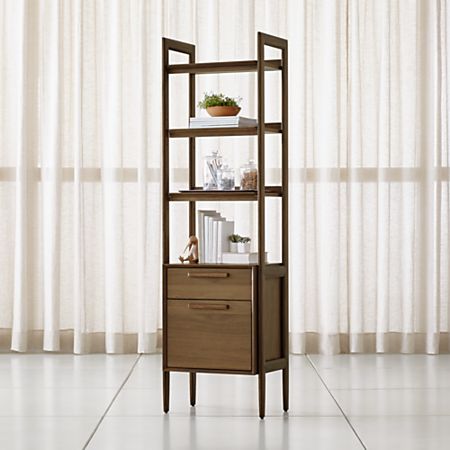 Tate Bookcase File Cabinet Reviews Crate And Barrel