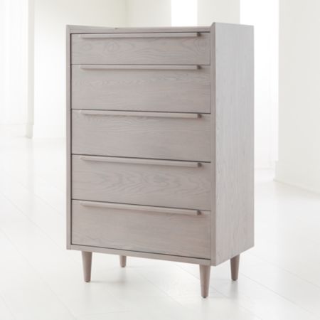 Tate Stone 5 Drawer Chest Reviews Crate And Barrel