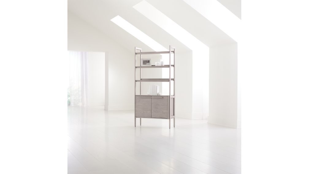 Tate Stone Bookcase + Reviews Crate and Barrel Canada