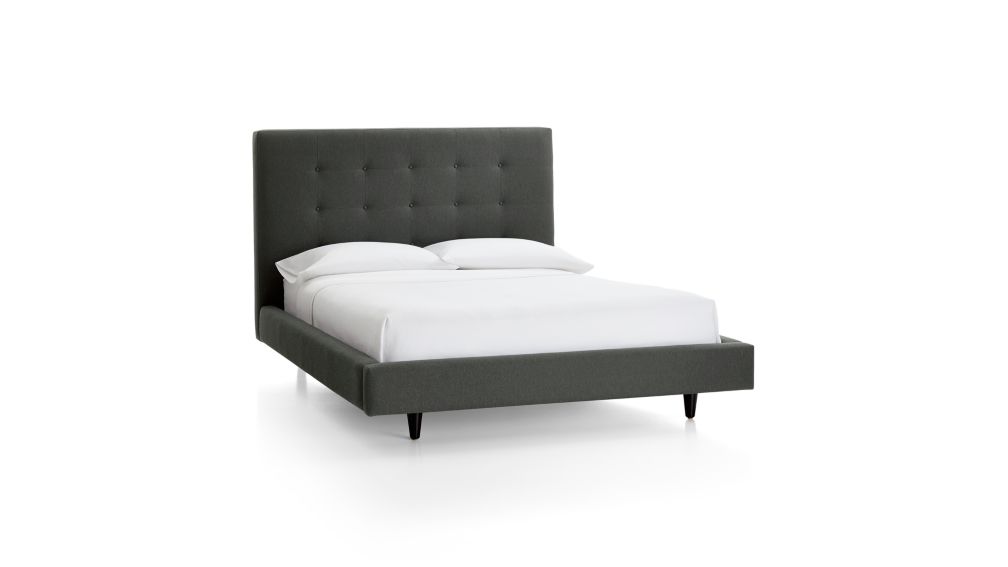 Tate Full Upholstered Bed 45" in Beds & Headboards + Reviews Crate