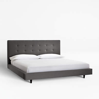 Tate California King Upholstered Bed 45 Reviews Crate And Barrel Canada