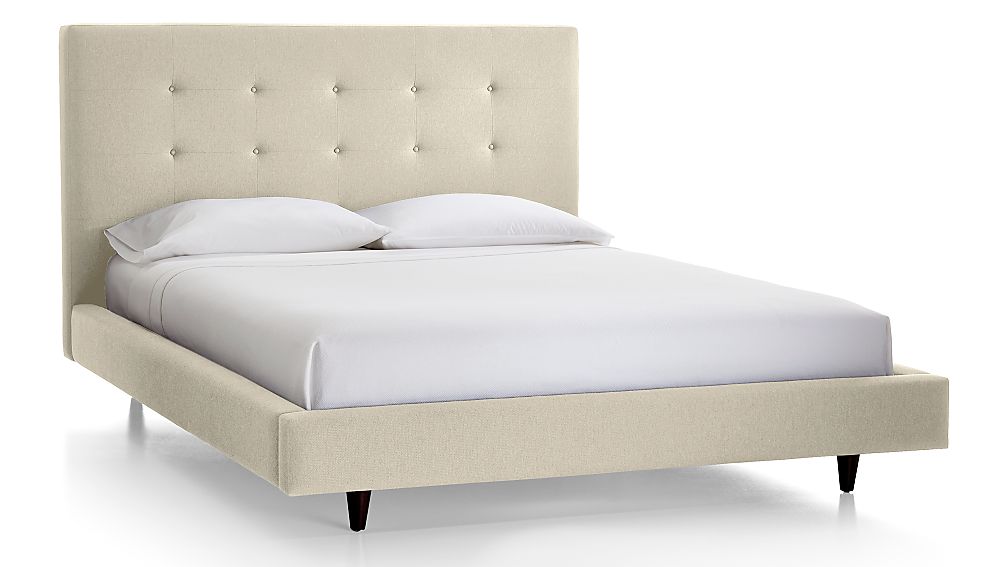 Tate Tall Upholstered King Bed Crate and Barrel