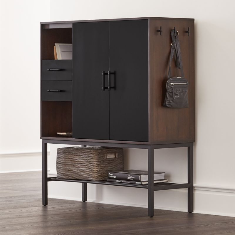 Tatum Entryway Shoe Storage Cabinet Reviews Crate And Barrel