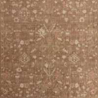 Tavira Performance Traditional Rust Red Handknotted Rug Swatch 12"x18"
