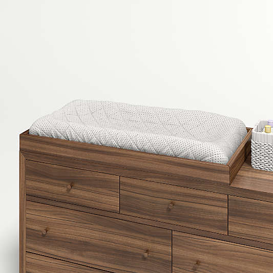 walnut changing table topper