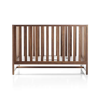 walnut crib