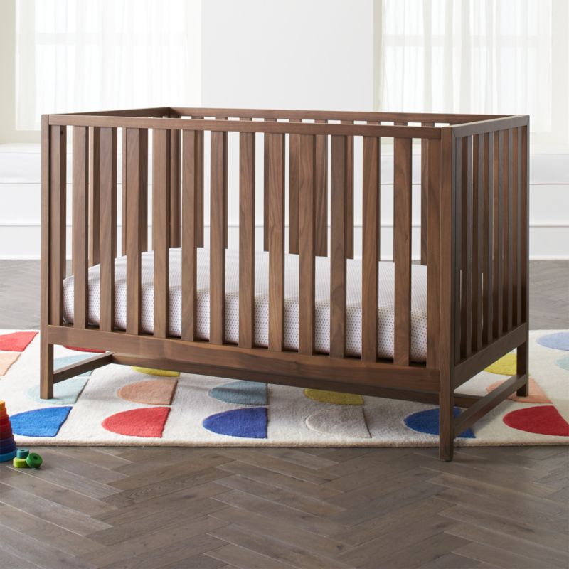 Taylor Walnut Crib + Reviews | Crate 