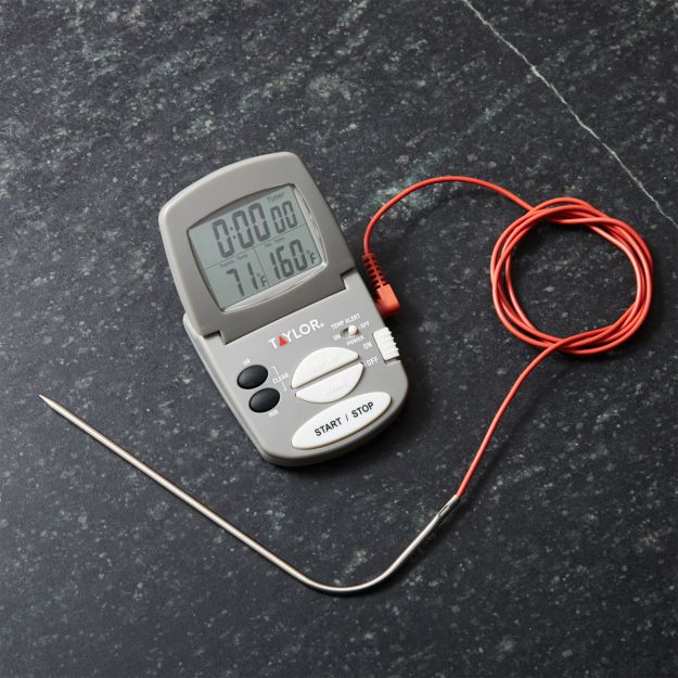 Taylor Digital Probe Thermometer + Reviews Crate and Barrel