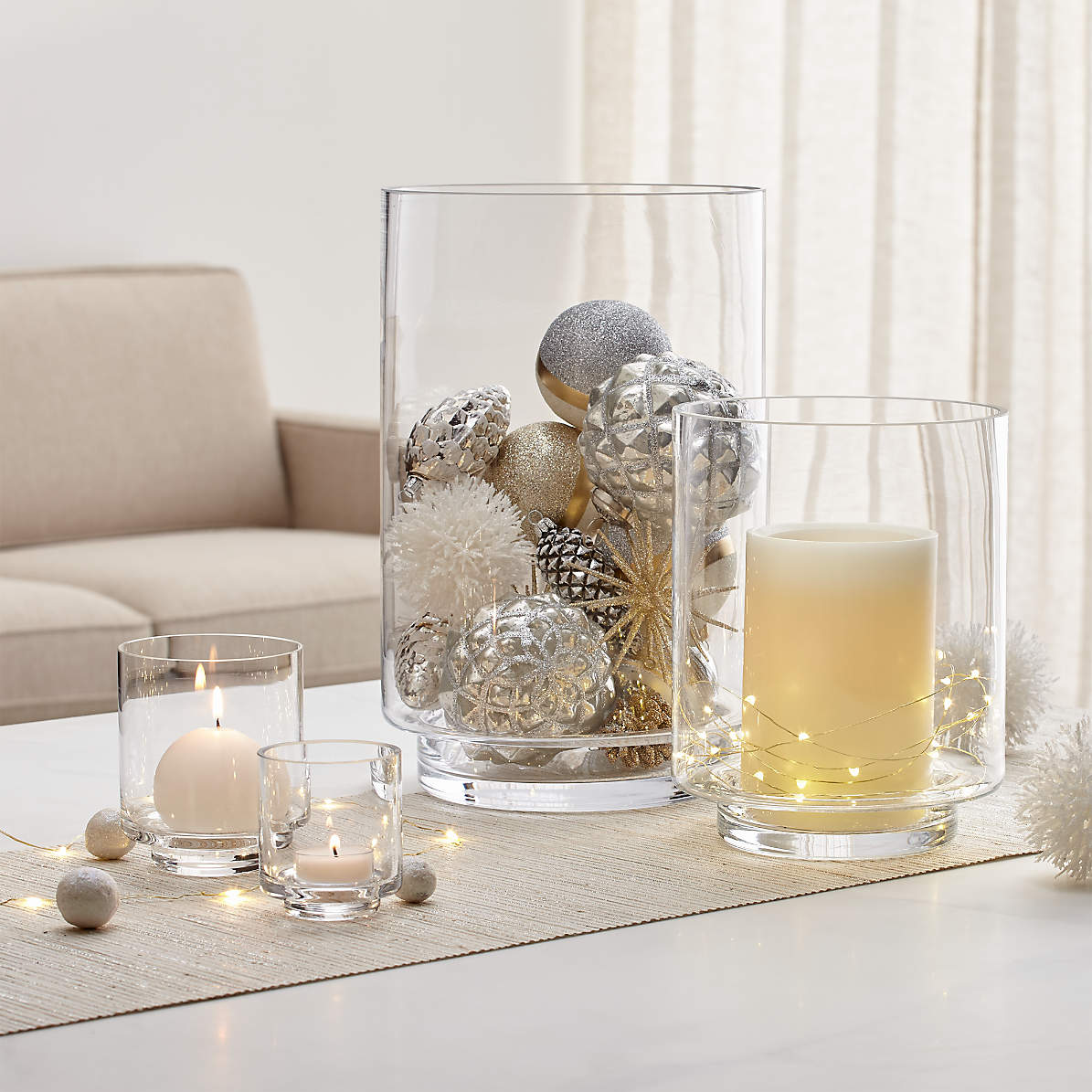 Taylor Small Glass Hurricane Candle Holder Reviews Crate And Barrel