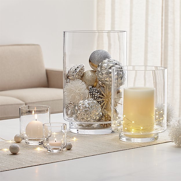 Taylor Glass Hurricane Candle Holders Crate And Barrel 