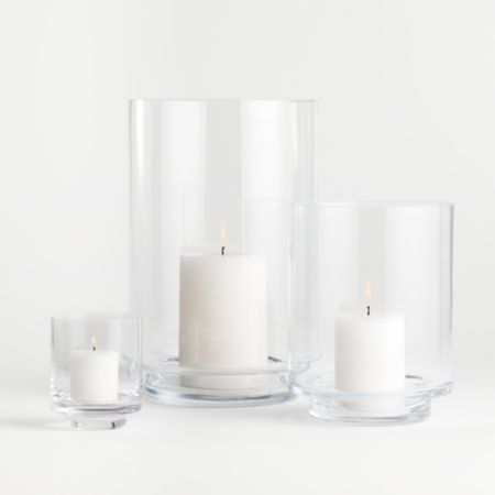Taylor Glass Hurricane Candle Holders Crate And Barrel