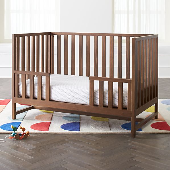 dark walnut crib