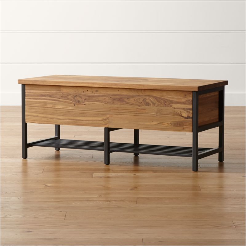 Teca Storage TrunkBench + Reviews Crate and Barrel