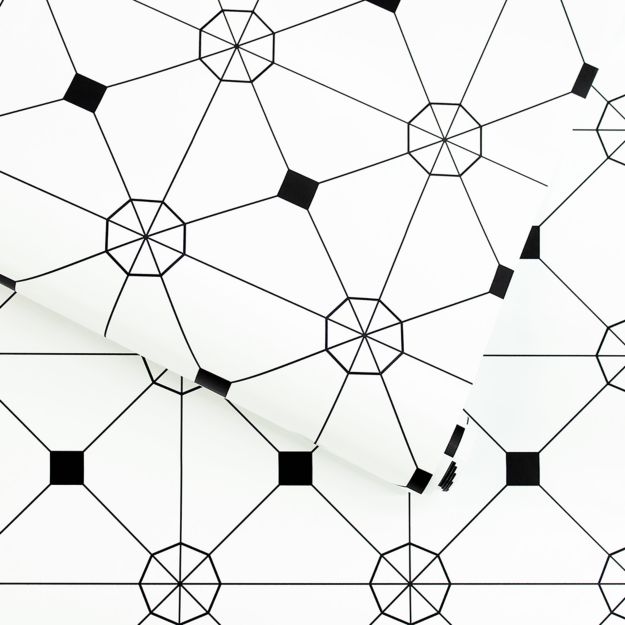 Tempaper Black and White Zodiac Removable Wallpaper Crate and Barrel