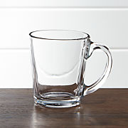 clear glass mugs with handles