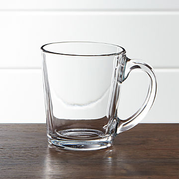 see through glass mugs