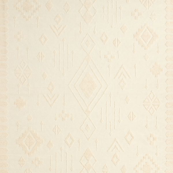 Textural Flatweave Ivory Wool and Cotton Kids 12