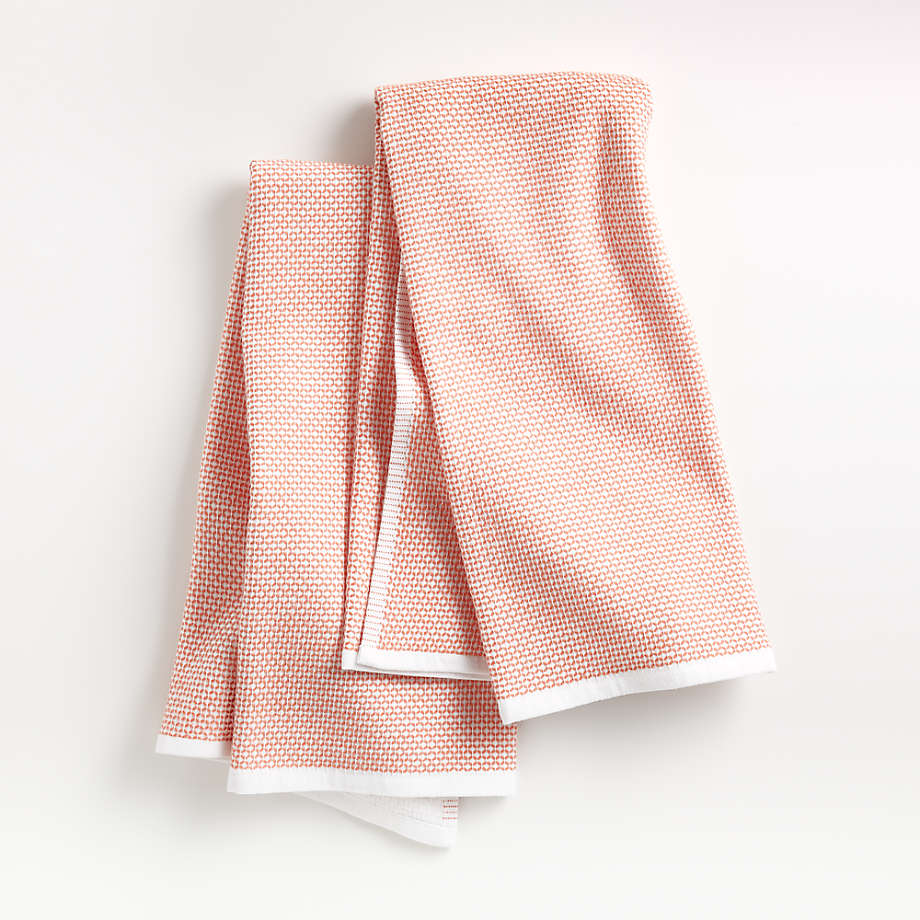 peach dish towels