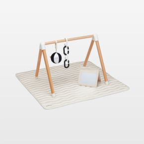Image of Lalo Oatmeal Wooden Baby Play Gym