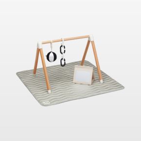 Image of Lalo Sage Green Wooden Baby Play Gym